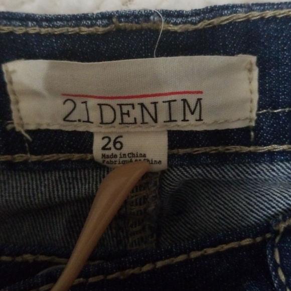 21 Denim Forever 21 Jean Shorts Peekaboo Pockets - Picture 3 of 6